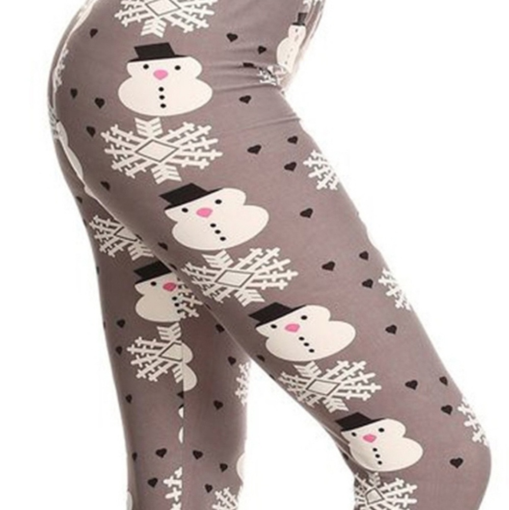 OS Snowman Leggings fits (s,m,l)